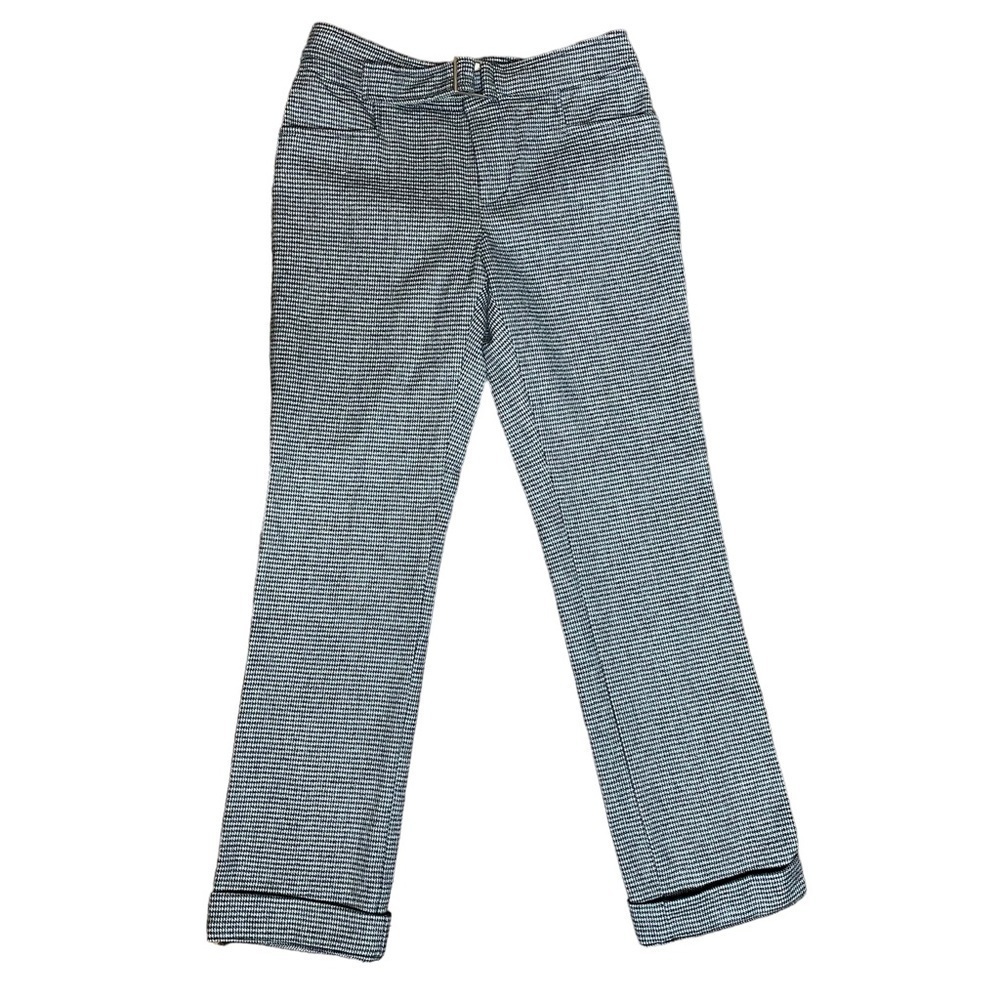 Simon Miller Hazen Houndstooth Wool-Blend Straight Leg Pants